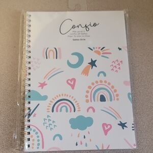Colorful Spiral Notebook with Inspirational Design